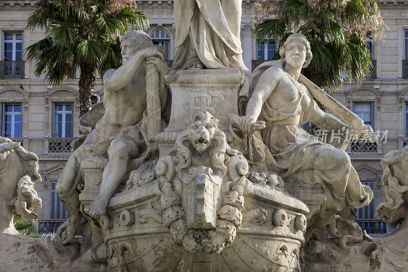 Federation Fountain on Place de la Liberté in Toulon